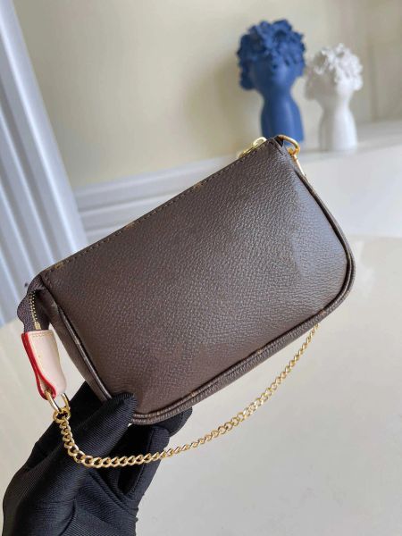 chain bags mini pochette accessories handbag luxury coin purses women crossbody purse messenger shoulder bag handbags designers, Black;red
